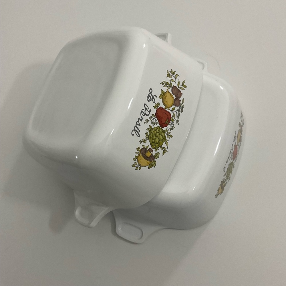 Corning Ware small casserole dish Spice of Life set of 2